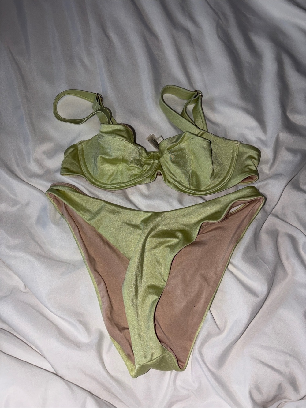 Victoria's Secret Lime Green Underwire Bikini Set